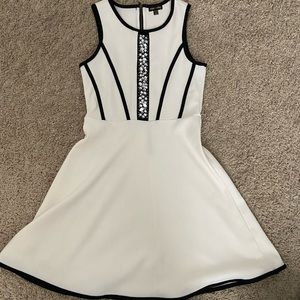 Max Riley black and white dress, sz 10/12